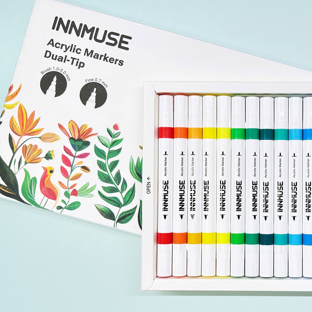 INNMUSE Dual Tip Acrylic Paint Pens