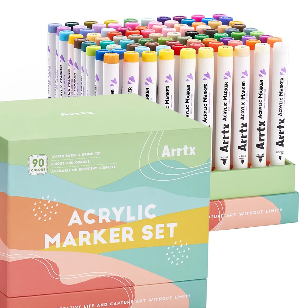 Arrtx Acrylic Markers (Brush Tip)