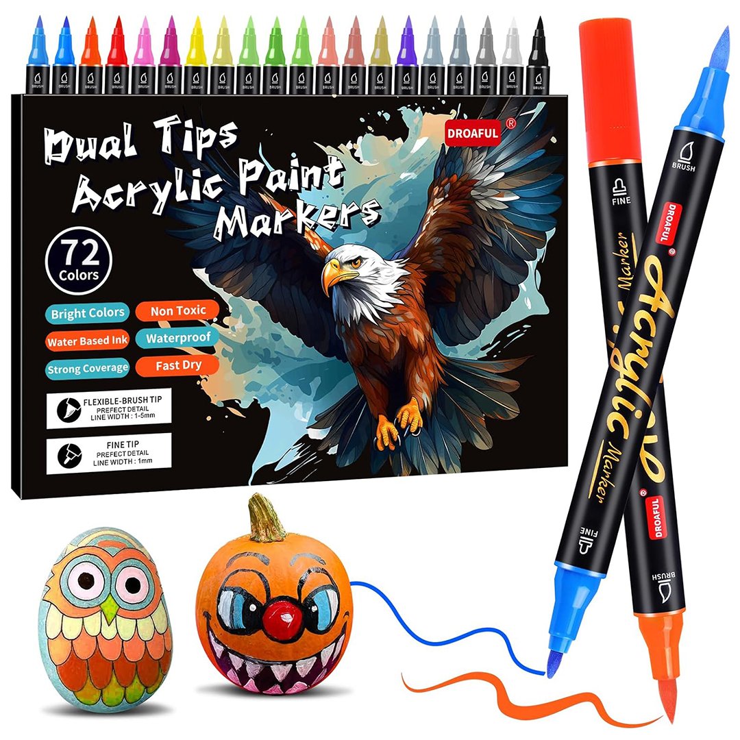 Droaful Dual Tip Paint Markers