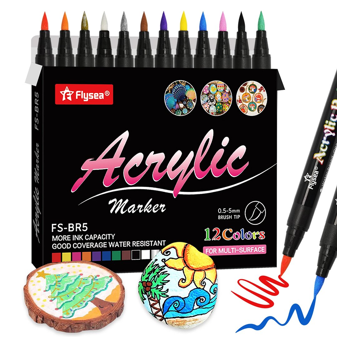 Ultimate Acrylic Paint Marker Comparison - Sarah Renae Clark - Coloring ...