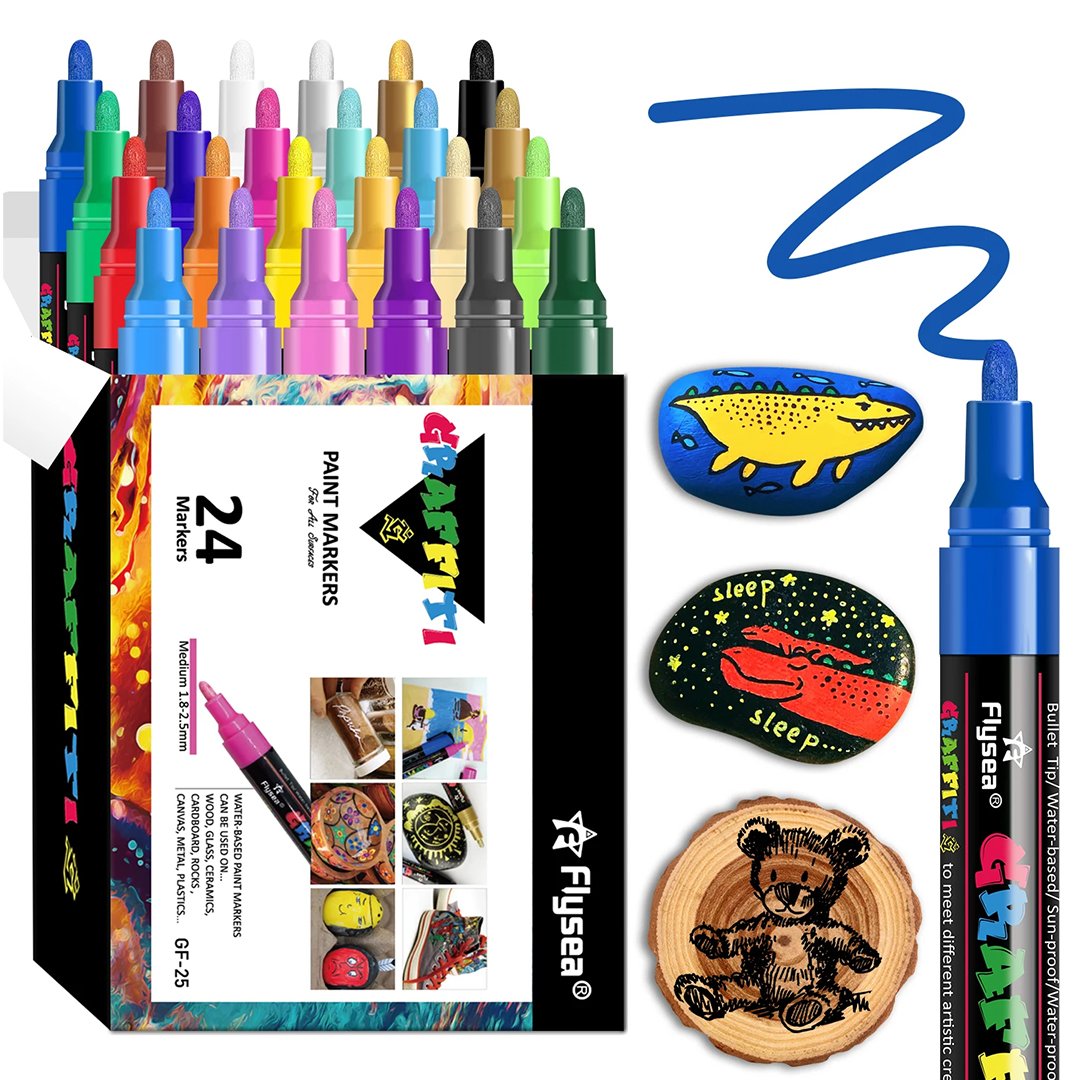 Flysea Graffiti Paint Markers (Medium)