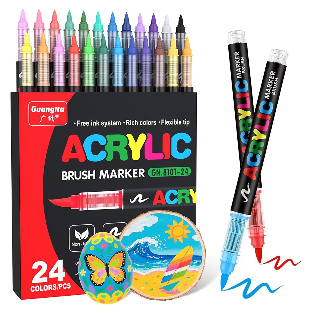 GuangNa Acrylic Brush Markers
