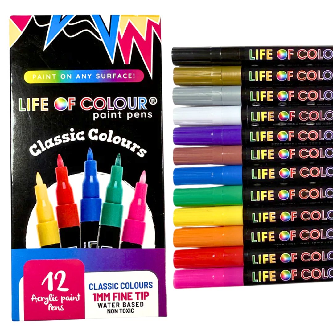 Life of Colour Paint Pens (Extra Fine)