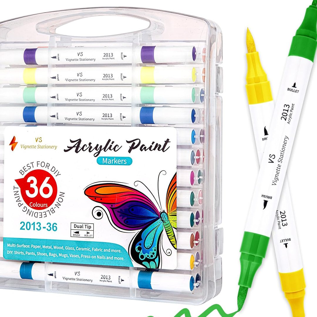 Vignette Stationary Acrylic Markers