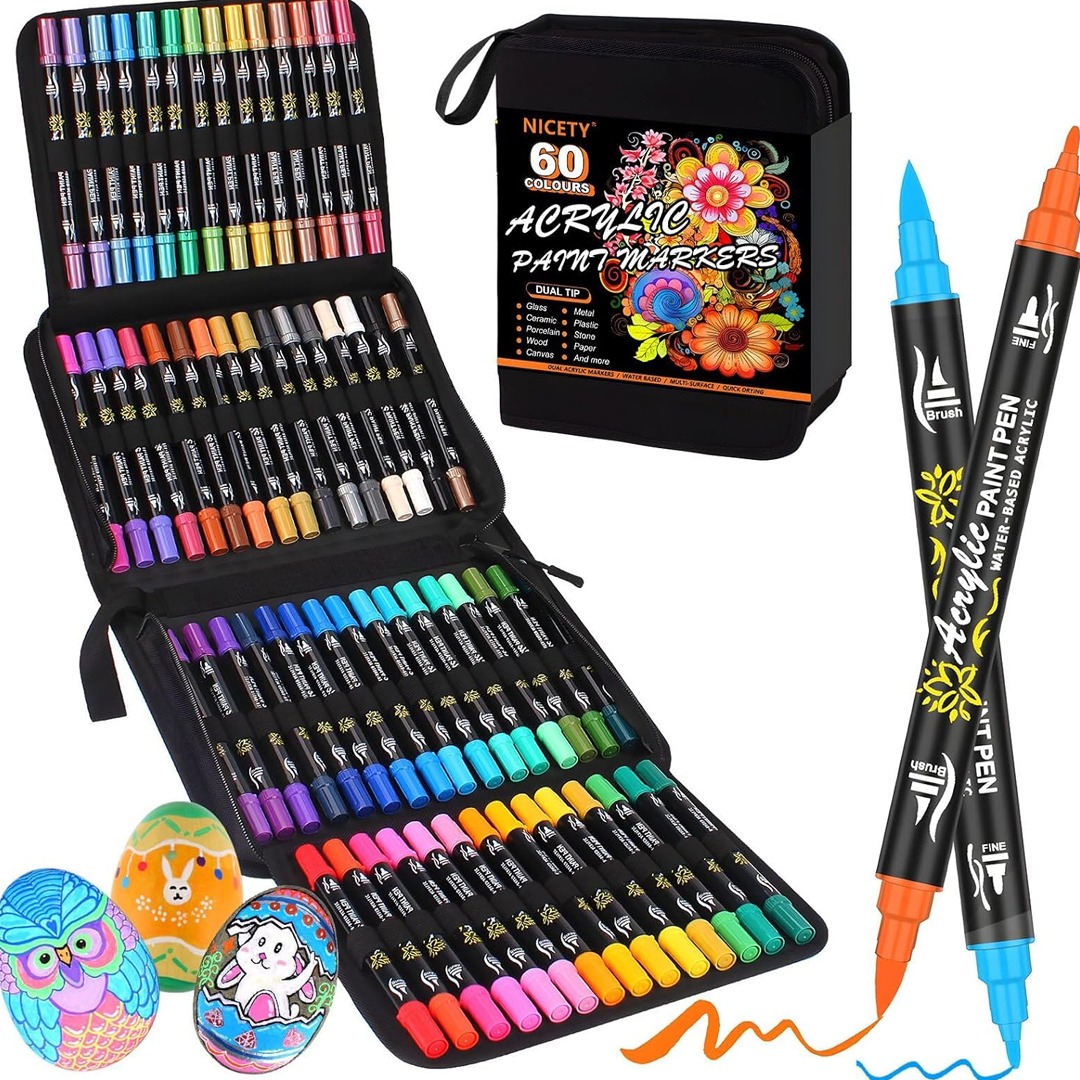 Nicety Dual Tip Brush Paint Markers