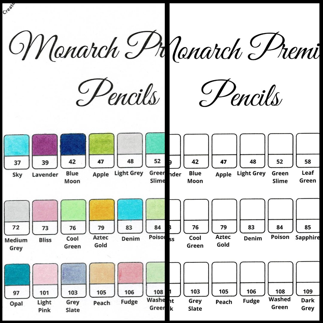 Black Widow swatch charts