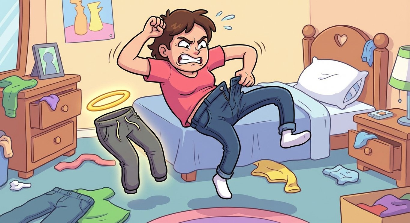 Jeans After Months of Sweatpants sample output