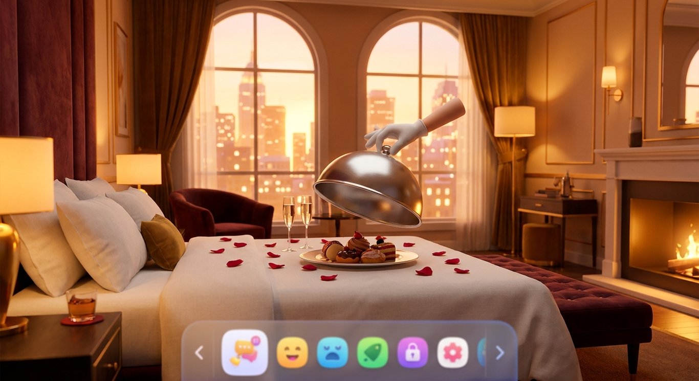 Hotel Room Service Happiness sample output