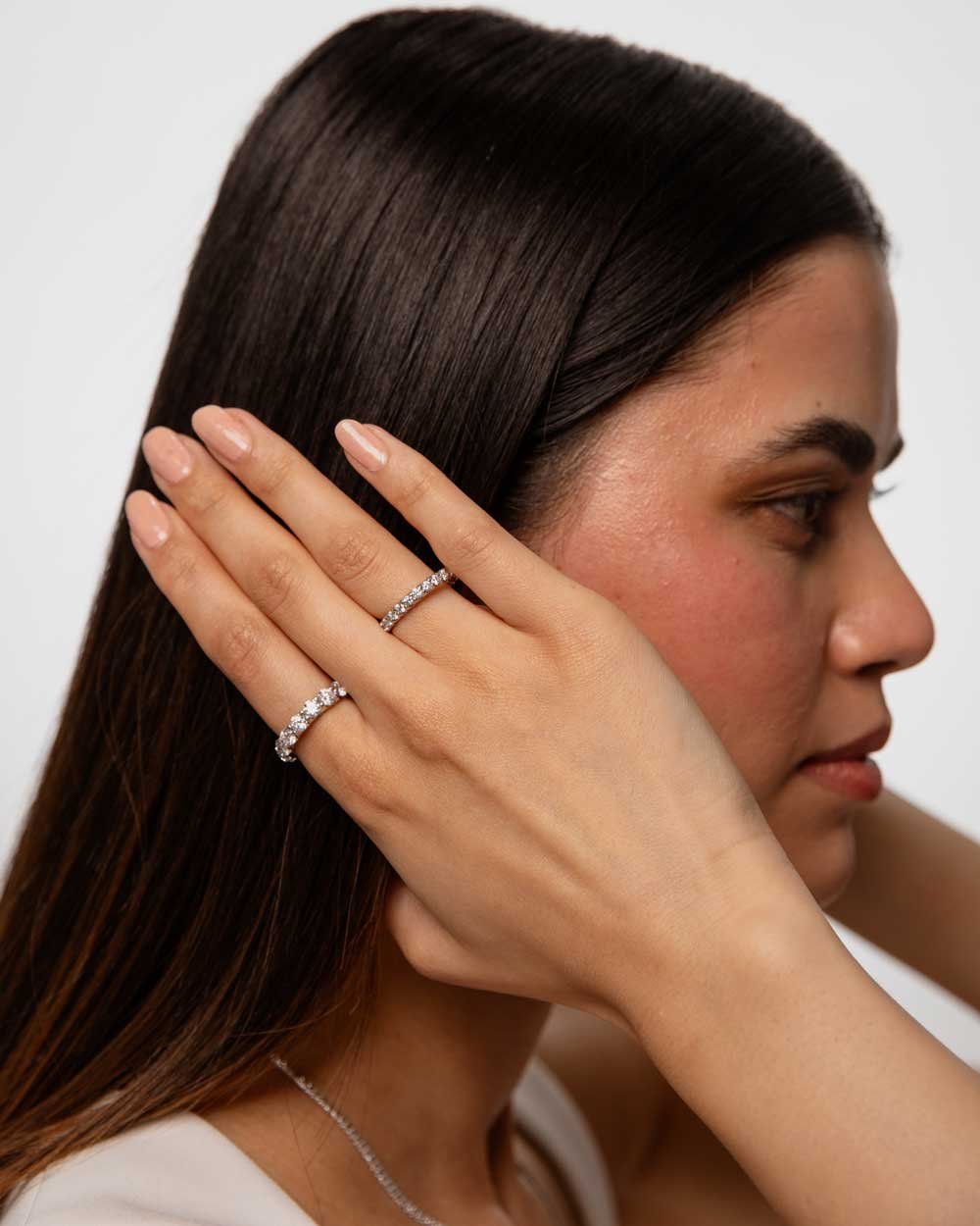 LEEZANDING LEEZANDING Thick Diamond Eternity Band