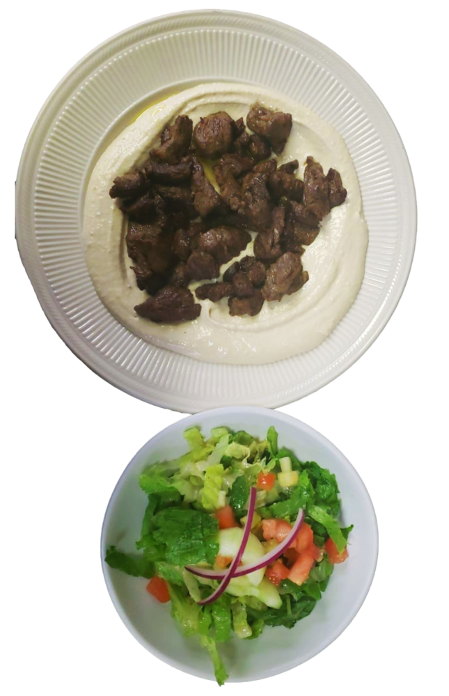 Hummus with Beef Dry