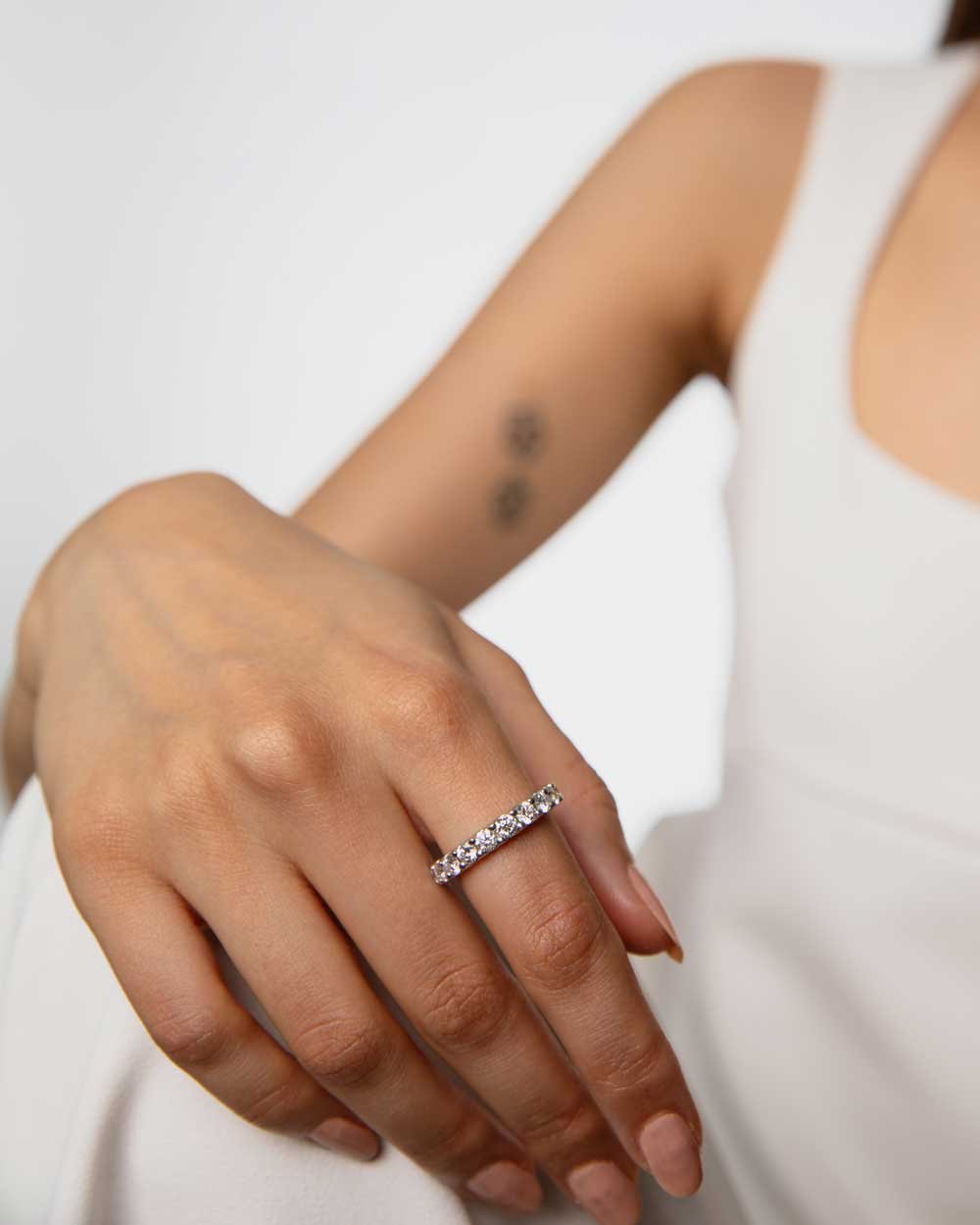 LEEZANDING LEEZANDING Thick Diamond Eternity Band