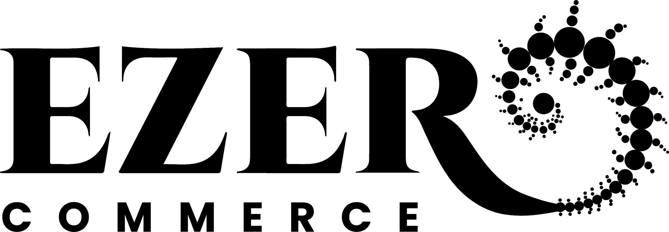 Ezer Commerce Logo black monotone version