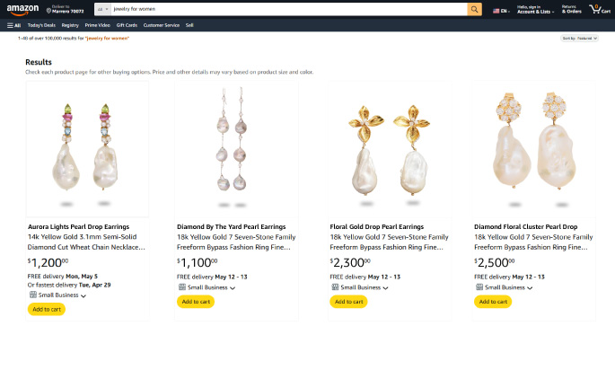 Amazon UI