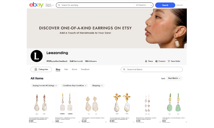 Ebay UI