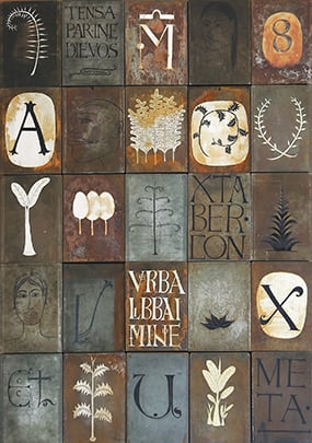 Margaret Kilgallen - Assemblage of Twenty Five Painted Panels