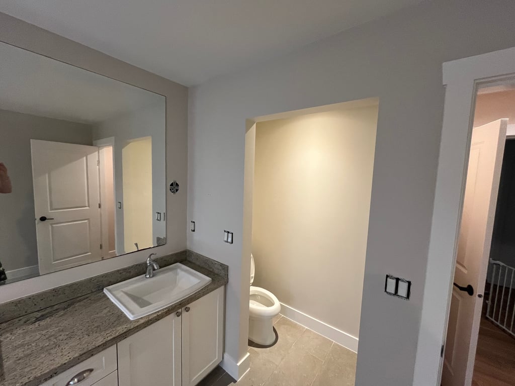 Bathroom remodel with modern finishes