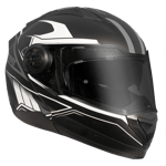 909 FLIP UP MATT BLACK/WHITE - LARGE