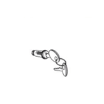 201722R - Lock Cylinder/Key Set suit SH29/34/39/40/45/47