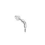 203076R - LOCK CYLINDER/KEY SET Suit SH48/58X/59X TOP CASES