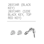 203134R LOCK CYLINDERS/KEYS set (Black Key) SH35/36 Cases
