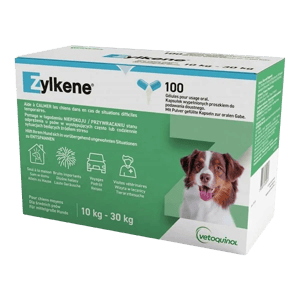 Zylkene 225 mg - Anti-stress chien de 10 à 30 kg - 100 comprimes - Vetoquinol - Produits-veto.com