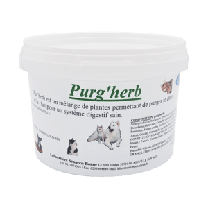 Purg'herb - purge du chien et du chat - 200 g - SENNECQ BONNE - Produits-veto.com