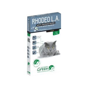 Rhodeo LA - Pipettes antiparasitaires pour chat - de 1 à 5 kg - 4 pipettes - GreenVet - Produits-veto.com