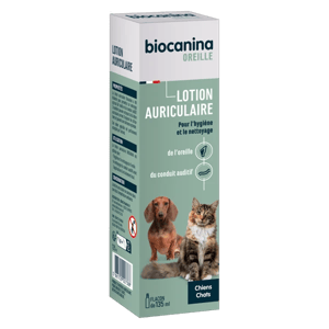 Lotion Auriculaire -*lotion nettoyante des oreilles du chien et du chat - 135 ml - Biocanina - Produits-veto.com