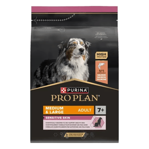 Pro Plan Medium & large Adult 7+ Sensitive Skin - Croquettes pour Chien - Peau sensible - 3 kg - PURINA - Produits-veto.com