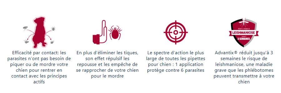 Advantix - Ψύλλοι και τσιμπούρια - επιχειρήματα - elanco - Produits-veto.com