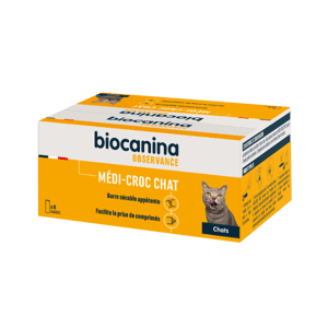 Médi-croc - Chat - Friandise pour comprimé - Boîte de 6 barres - BIOCANINA - Produits-veto.com