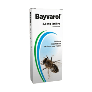 Bayvarol - Varroa de l'abeille - 5 sachets de 4 lanières - VETO - PHARMA - Produits-veto.com