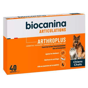 Arthroplus - Mobilité et articulations du Chien et du chat - 40 cprs - BIOCANINA - Produits-veto.com