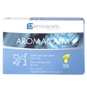 AromaCalm - Collier apaisant cutané - Stress - Chat - 35 cm - DERMOSCENT - Produits-veto.com