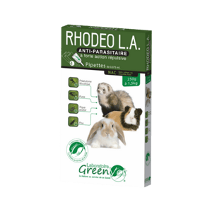Rhodeo L.A. - Anti-parasitaire - NAC - 4 Pipettes de 0,375 ml - GreenVet - Produits-veto.com
