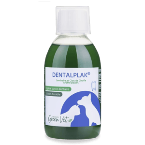 DENTALPLAK Liquide dentifrice buvable pour chien et chat