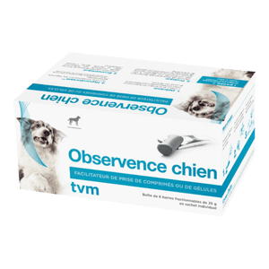 Observence - Facilitateur de prise de comprimé - 6 barres de 25 g - Chien - TVM - Produits-veto.com