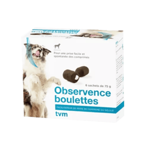 Observence Boulettes - Facilitateur de prise de comprimé - 15 boulettes - Chien - TVM - Produits-veto.com