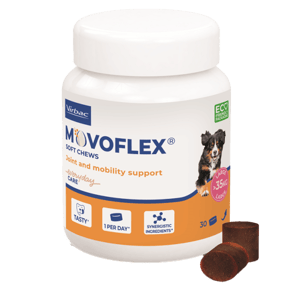 Movoflex - Articulations et mobilité - L - Plus de 35 kg - 30 bouchées de 6 g - Chien - VIRBAC - Produits-veto.com