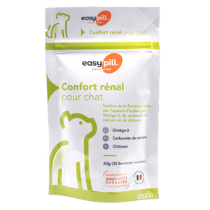 Easypill Confort Renal - Soutien fonction rénale - 60 g - Chat - OSALIA - Produits-veto.com