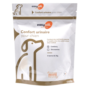 Easypill Confort Urinaire - 6 barres de 28 g - Chien - OSALIA - Produits-veto.com