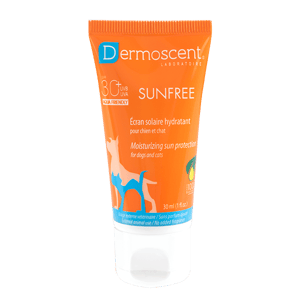 SunFree - SPF 30+ - Ecran solaire - Pommade - 30 ml - Chien et chat - DERMOSCENT - Produits-veto.com