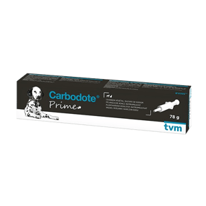 Carbodote Prime - Charbon végétal - Seringue de 78 g - Chien et chat - TVM - Produits-veto.com
