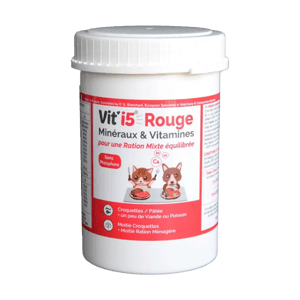 Vit'I5 Rouge - Minéraux et Vitamines - 250 g - Chien et chat - OSALIA - Produits-veto.com