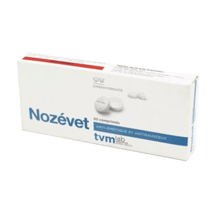Nozevet - Anti-émétique et antinauséeux - 20 comprimés - Chien et chat - TVM - Produits-veto.com