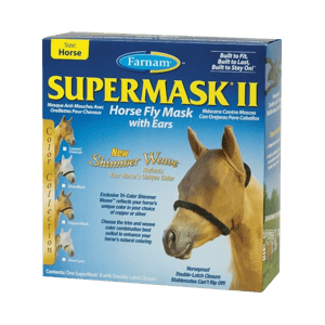 SuperMask II - Masque anti-insectes - mouches - Cheval, poney - FARNAM - Produits-veto.com