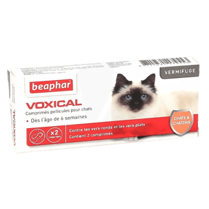 Voxical - Vermifuge pour chat et chatons - BEAPHAR - Produits-veto.com