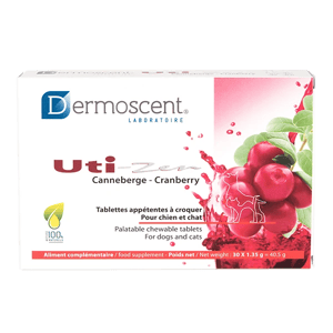 Uti-zen - Confort urinaire - Chien et chat - 30 comprimés - DERMOSCENT - Produits-veto.com