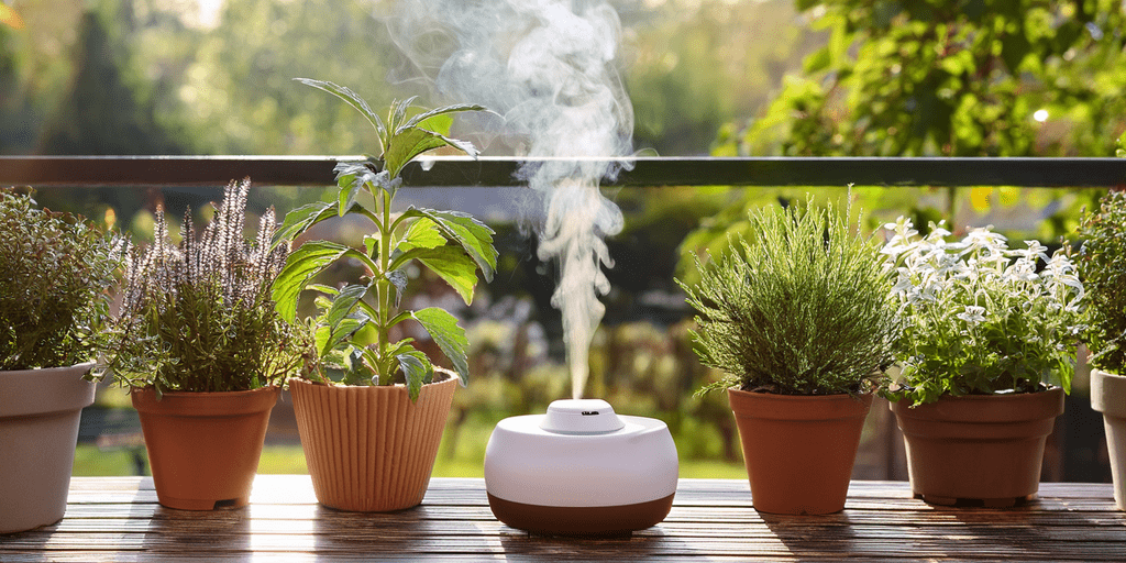 Imagem de plantas aromáticas e óleos essenciais repelentes para o artigo sobre vespas, que cheiro as vespas odeiam?