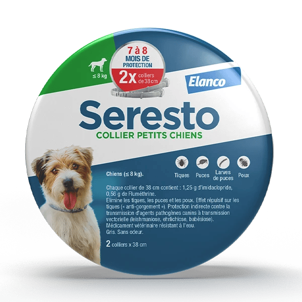 Seresto Anti-flea collars for small dogs Set of 38 cm ELANCO